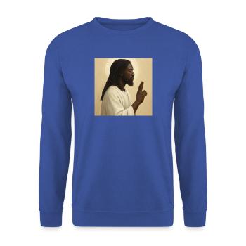 Ein inspirierendes Porträt zeitgenössischer Spiritualität - Unisex Pullover - Royalblau - Vorne - Alina (178cm) & Michal (187cm)
