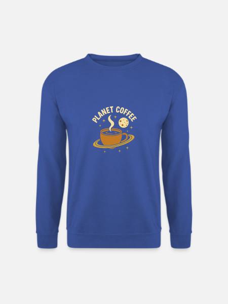 planet coffee - Unisex Pullover - Royalblau