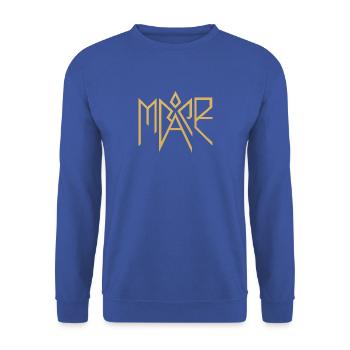 Mare Gold Glyphen-Logo - Unisex Pullover - Royalblau - Vorne - Alina (178cm) & Michal (187cm)