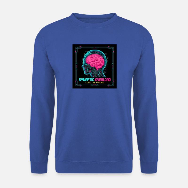 Synaptic Overload Neon Brain - Unisex Sweatshirt - royal blue