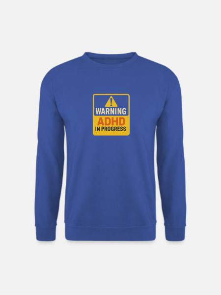 Warnung: ADHS im Gange - Unisex Pullover - Royalblau