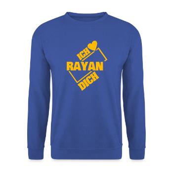Couple Rayan - Unisex Pullover - Royalblau - Vorne - Alina (178cm) & Michal (187cm)