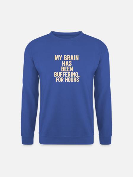 Puffer-Gehirn-Meme - Unisex Pullover - Royalblau