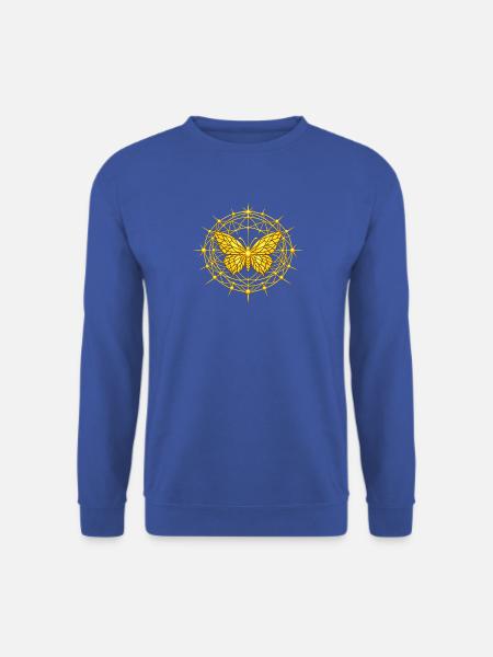 Metatron-Totem-Schmetterling - Unisex Pullover - Royalblau