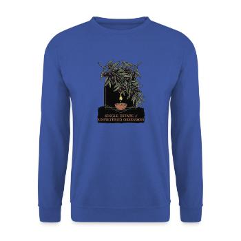 Oliven Öl Liebhaber - Unisex Pullover - Royalblau - Vorne - Alina (178cm) & Michal (187cm)