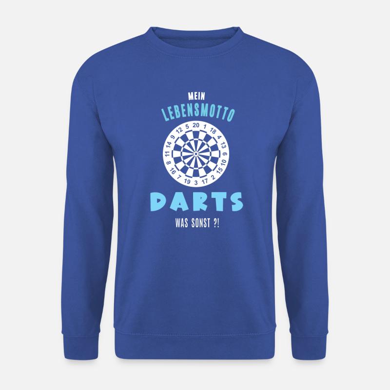 Dart Darts Darter Dartfan Darten Dartsspiel - Unisex Pullover - Royalblau