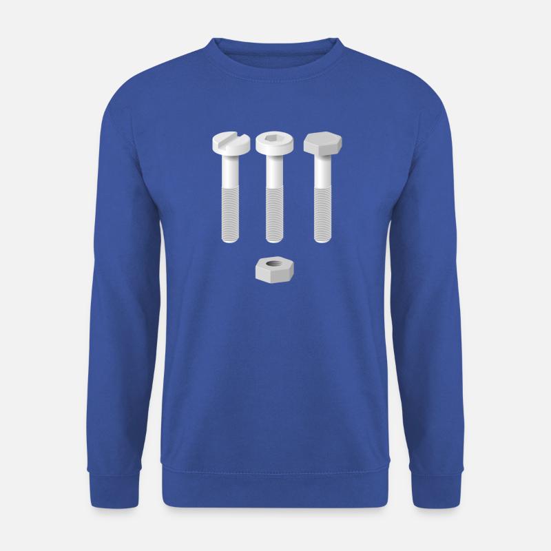 Schrauben und Mutter - Unisex Pullover - Royalblau