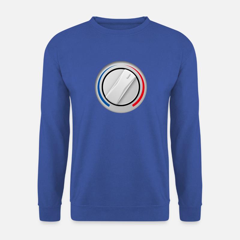 Rotary knob for operating a washing machine. - Unisex Sweatshirt - royal blue