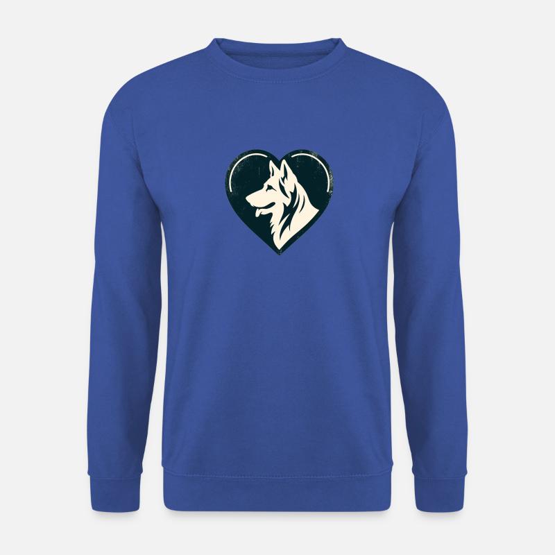 Schäferhund im Herzen - Unisex Pullover - Royalblau