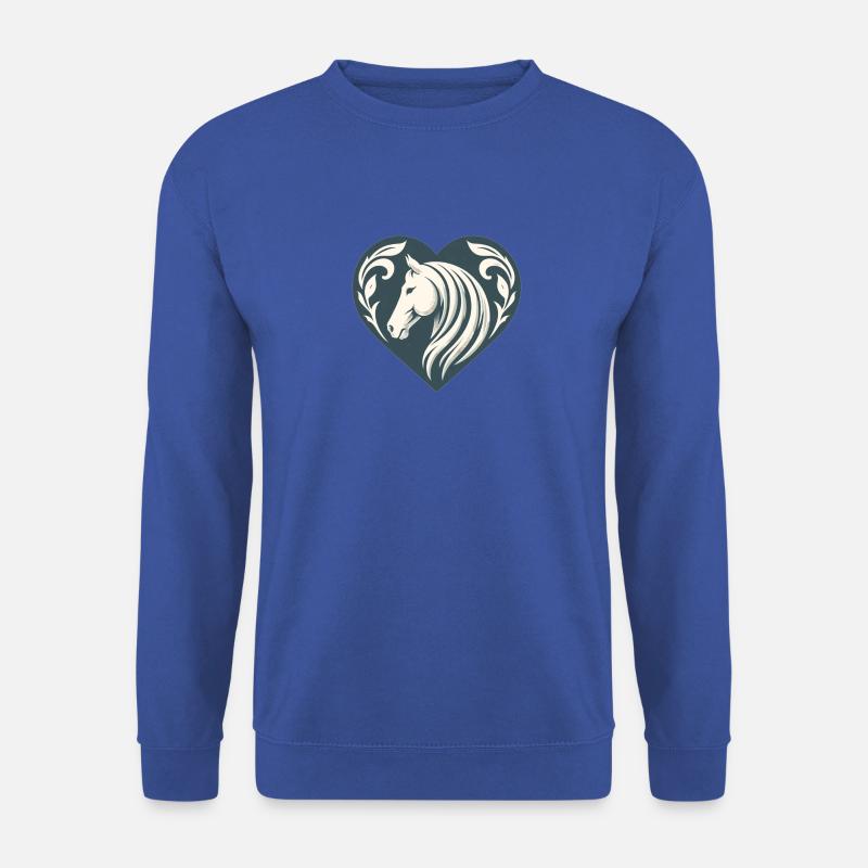 Pferdeliebe - Unisex Pullover - Royalblau