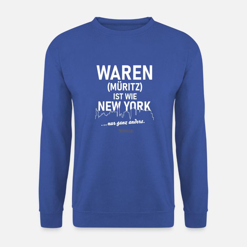Waren Müritz ist wie New York - Unisex Pullover - Royalblau