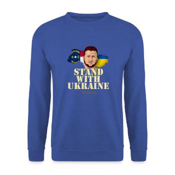 Ukraine North Carolina - Unisex Sweatshirt - royal blue - Front - Alina (178cm) & Michal (187cm)