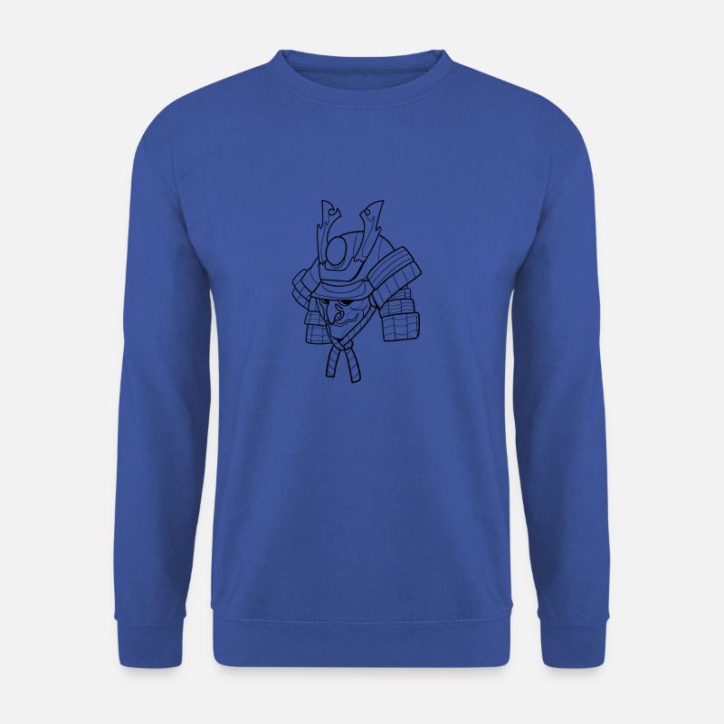 Helm Rüstung Samurai - Unisex Pullover - Royalblau