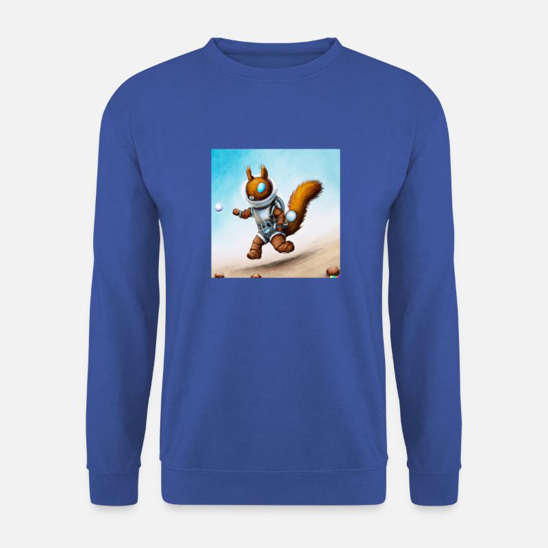 Space Squirrel - Walk Me to the Moon 07 - Unisex Pullover - Royalblau