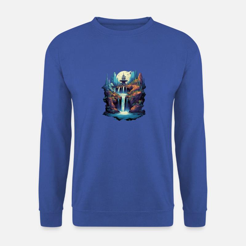 Mysteriöser Wasserfall - Unisex Pullover - Royalblau