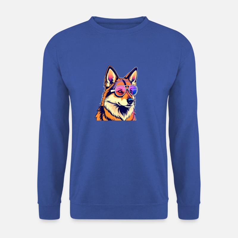 Deutscher Schäferhund Illustration - Unisex Pullover - Royalblau