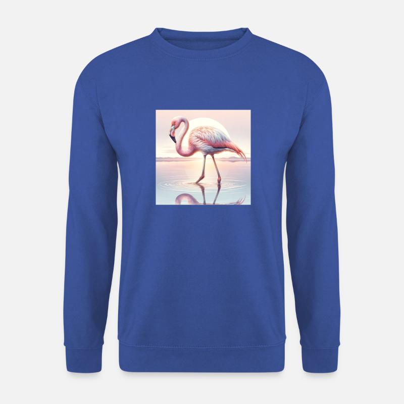 Flamingo - Unisex Pullover - Royalblau