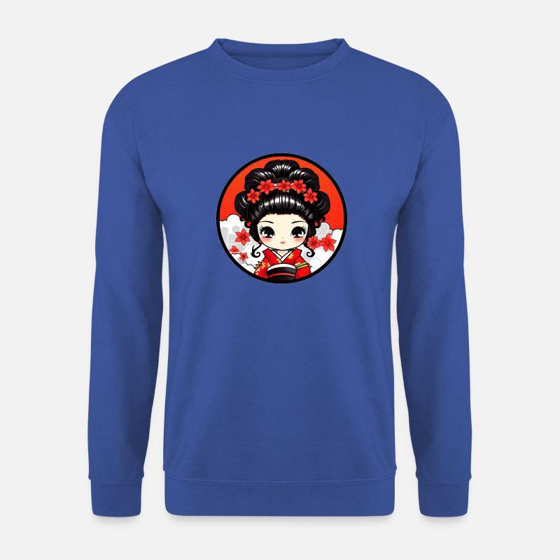 Chibi Geisha Japan - Unisex Pullover - Royalblau