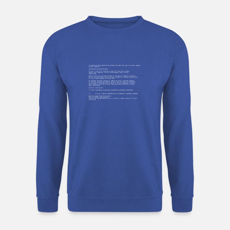 Blue Screen - Unisex Pullover - Royalblau