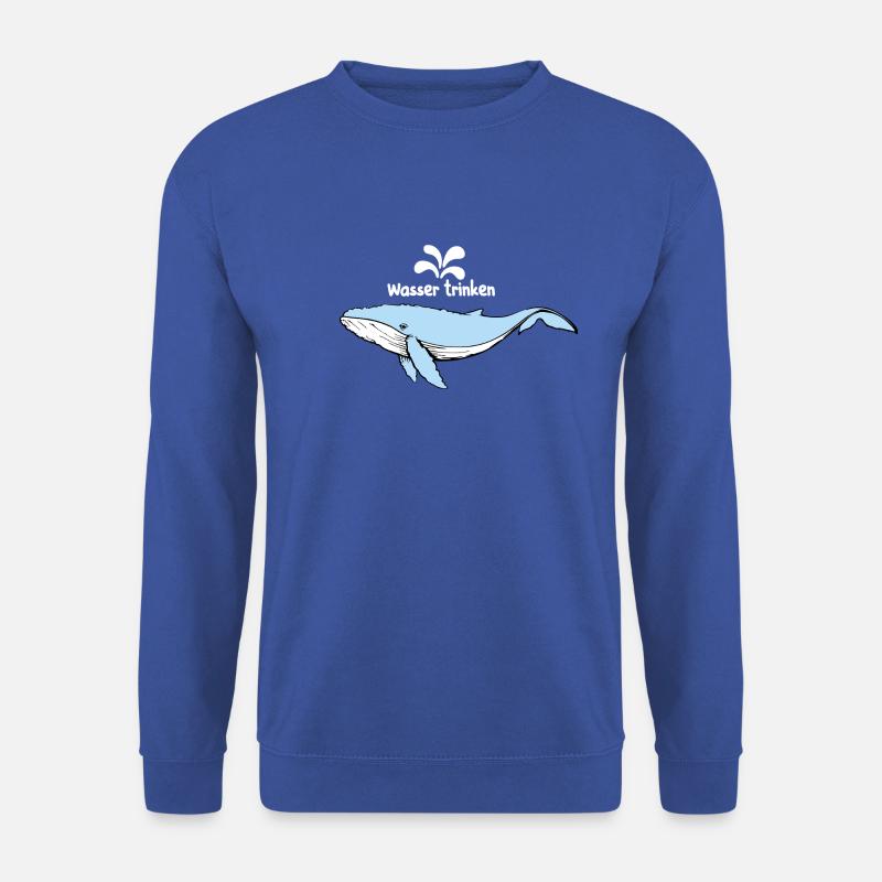 Wal und Wasser - Unisex Pullover - Royalblau