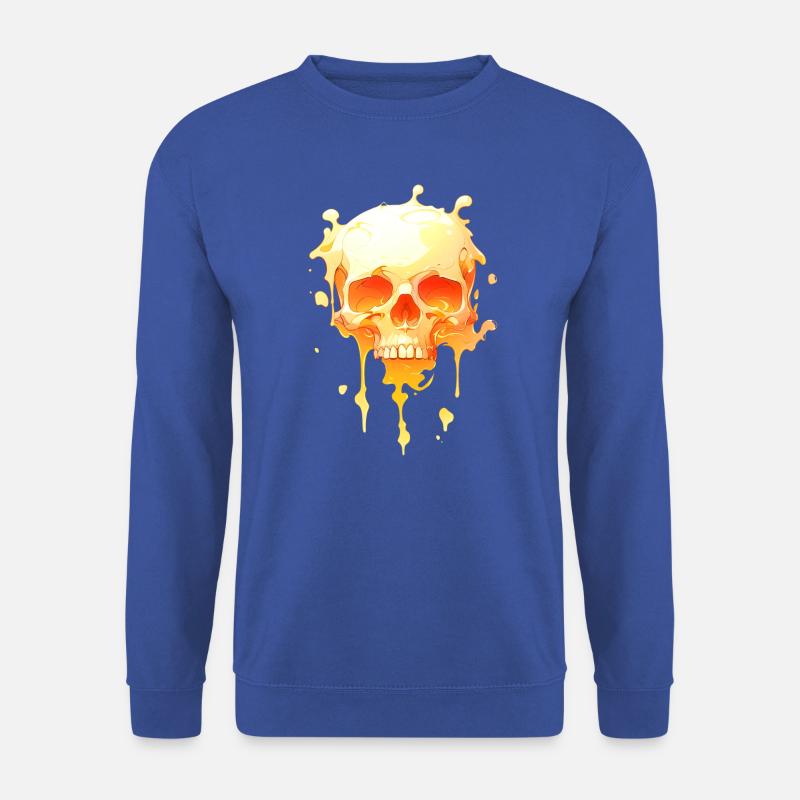 Melting Skull 003 - Unisex Sweatshirt - royal blue