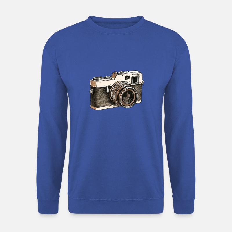 Kamera Retro Zeichnung - Unisex Pullover - Royalblau