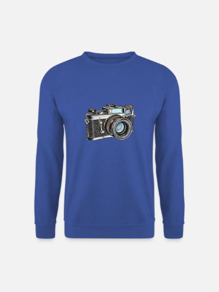 Camera Retro Drawing - Unisex Sweatshirt - royal blue