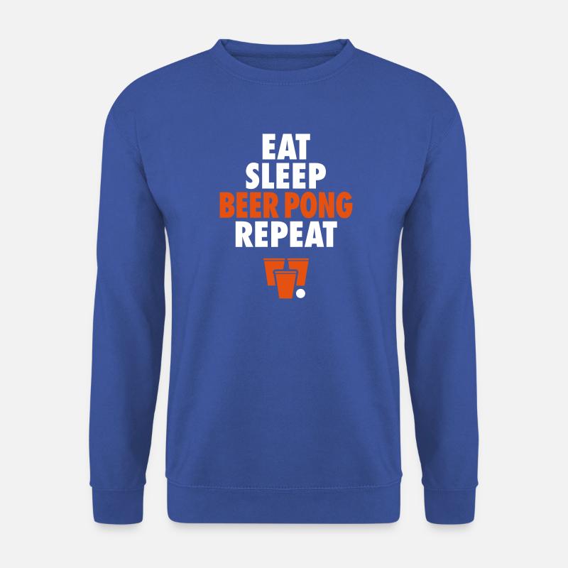 Bier Pong Repeat - Unisex Pullover - Royalblau
