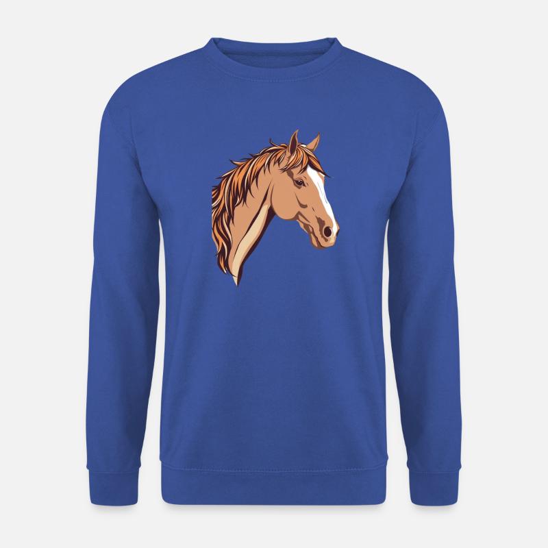 Pferd Pferdekopf - Unisex Pullover - Royalblau