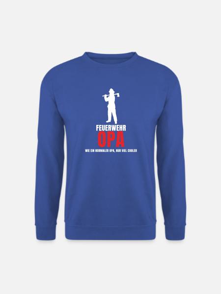 Feuerwehr Opa wie ein normaler Opa nur viel cooler - Unisex Pullover - Royalblau
