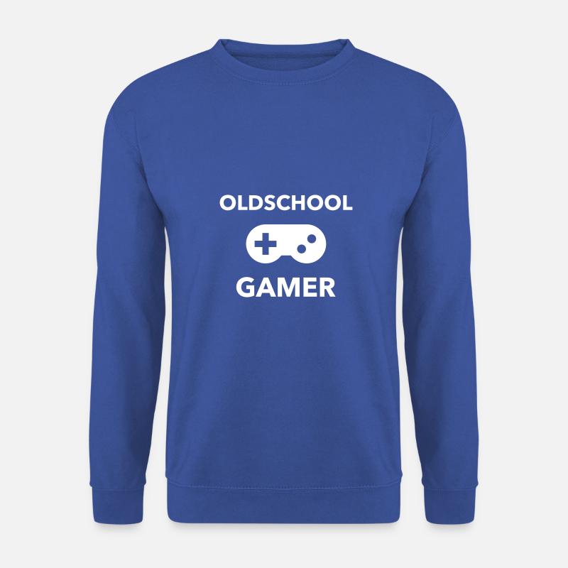 gaming konsole controller gamer oldschool - Unisex Pullover - Royalblau