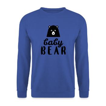 Baby Bear - Gift Idea - Unisex Sweatshirt - royal blue - Front - Alina (178cm) & Michal (187cm)