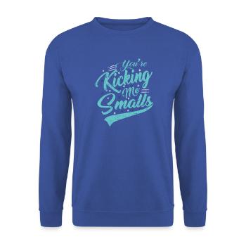 idée de cadeau naissance bébé enfant né naissance - Sweat-shirt Unisexe - bleu royal - Devant - Alina (178cm) & Michal (187cm)