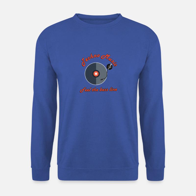 Techno Music - Unisex Pullover - Royalblau