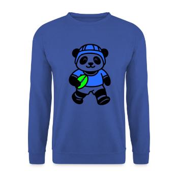 Panda-Rugby - Unisex Pullover - Royalblau - Vorne - Alina (178cm) & Michal (187cm)