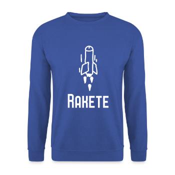 Penis Rakete - Unisex Pullover - Royalblau - Vorne - Alina (178cm) & Michal (187cm)