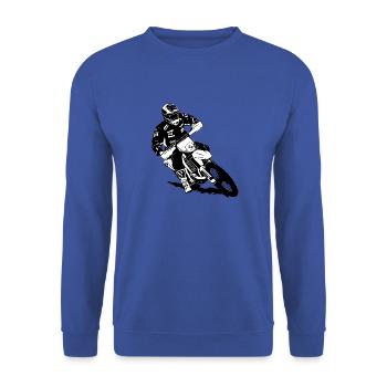Enduro - offroad - motorcycle terrain sport - Unisex Sweatshirt - royal blue - Front - Alina (178cm) & Michal (187cm)