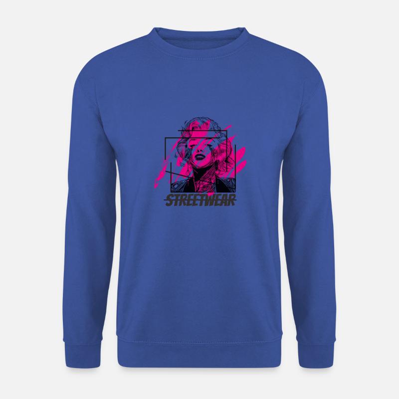 Streetwear Kunst - Unisex Pullover - Royalblau