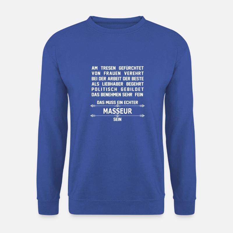 masseur - Unisex Pullover - Royalblau