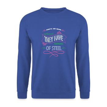 job noël joyeux robot ingénierie cool - Sweat-shirt Unisexe - bleu royal - Devant - Alina (178cm) & Michal (187cm)