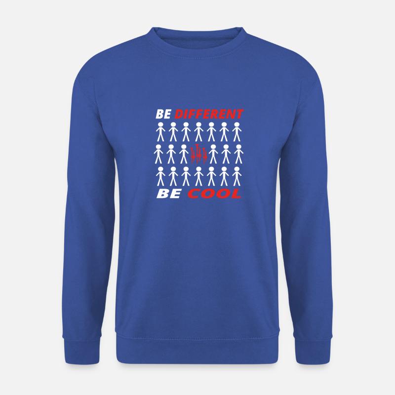BE DIFFERENT anders cool geschenk trumpet trompete - Unisex Pullover - Royalblau
