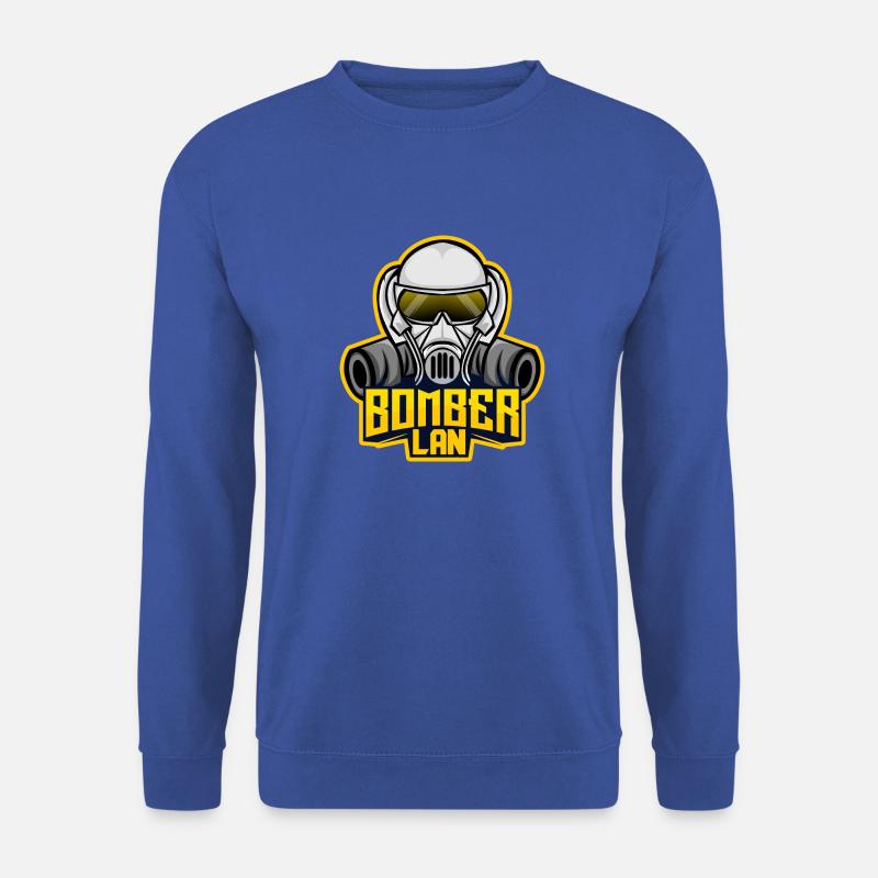 BomberLAN yellow - Unisex Sweatshirt - royal blue