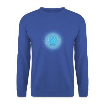 Lotus - Unisex Pullover - Royalblau - Vorne - Alina (178cm) & Michal (187cm)