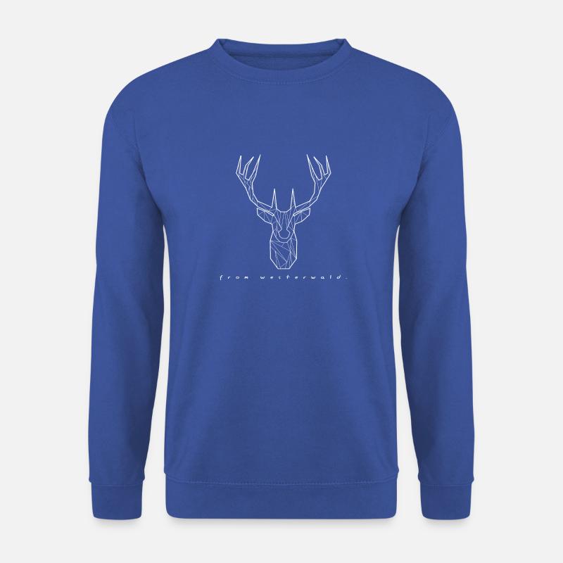 Hirsch. From Westerwald. - Unisex Pullover - Royalblau