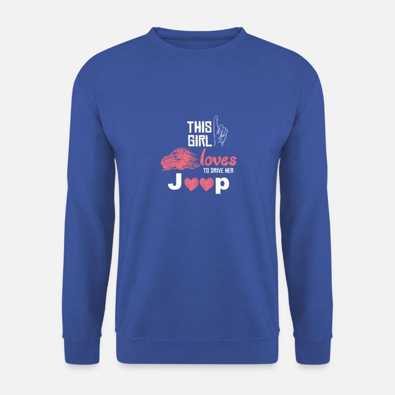 Jeep Fahrerin Liebe Geländewagen Offroad Geschenk - Unisex Pullover - Royalblau