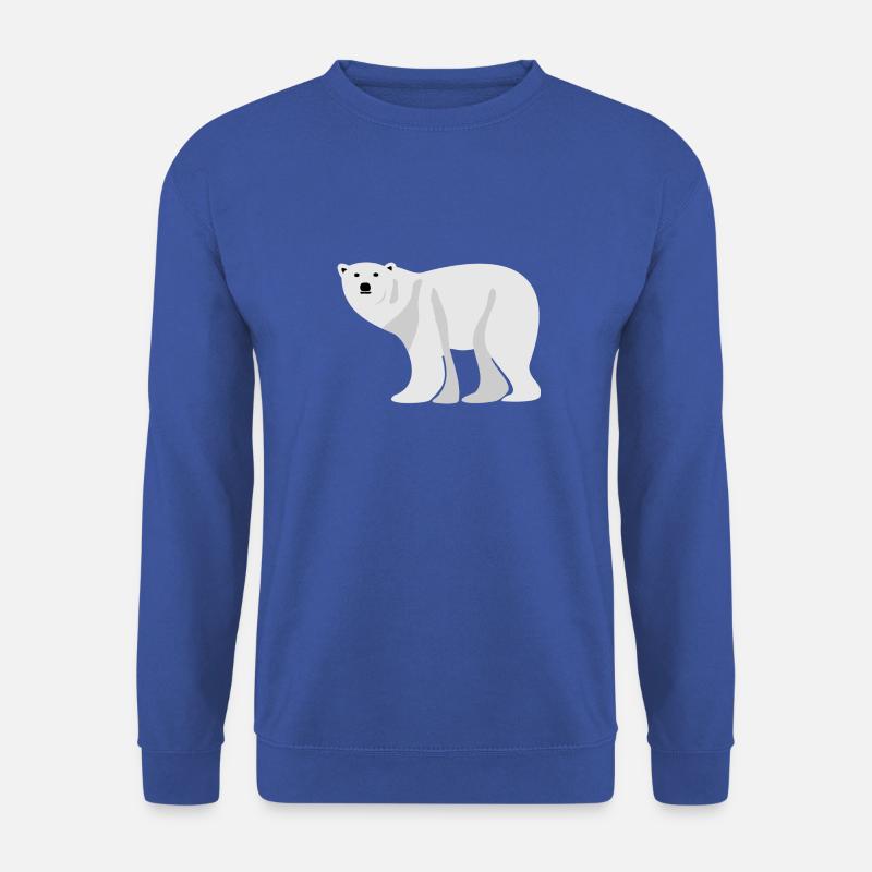 Lonely polar bear - Unisex Sweatshirt - royal blue