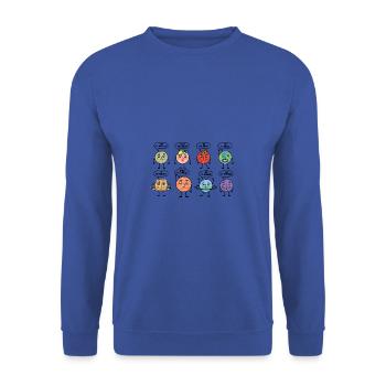 Système solaire de dessin animé de l'espace extra-atmosphérique - Sweat-shirt Unisexe - bleu royal - Devant - Alina (178cm) & Michal (187cm)