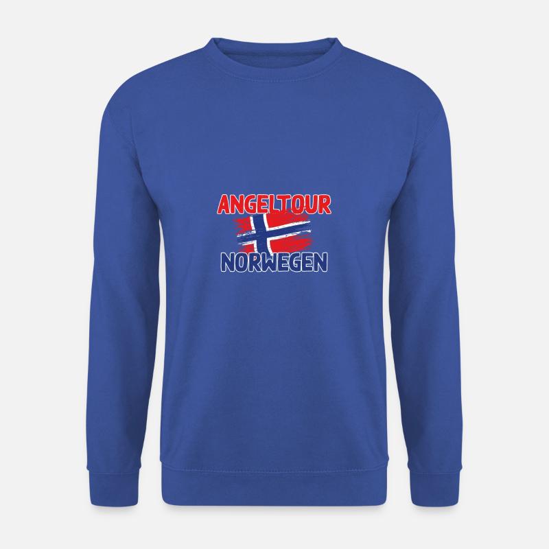 NORWEGEN - Angeltour - Norge Reise Geschenk - Unisex Pullover - Royalblau