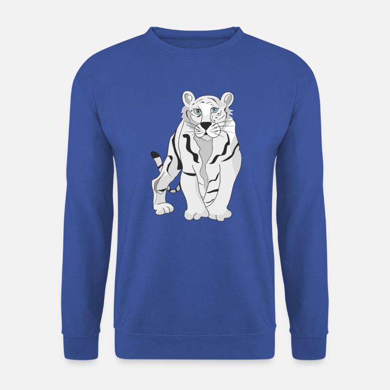 Der weiße Tiger - Unisex Pullover - Royalblau