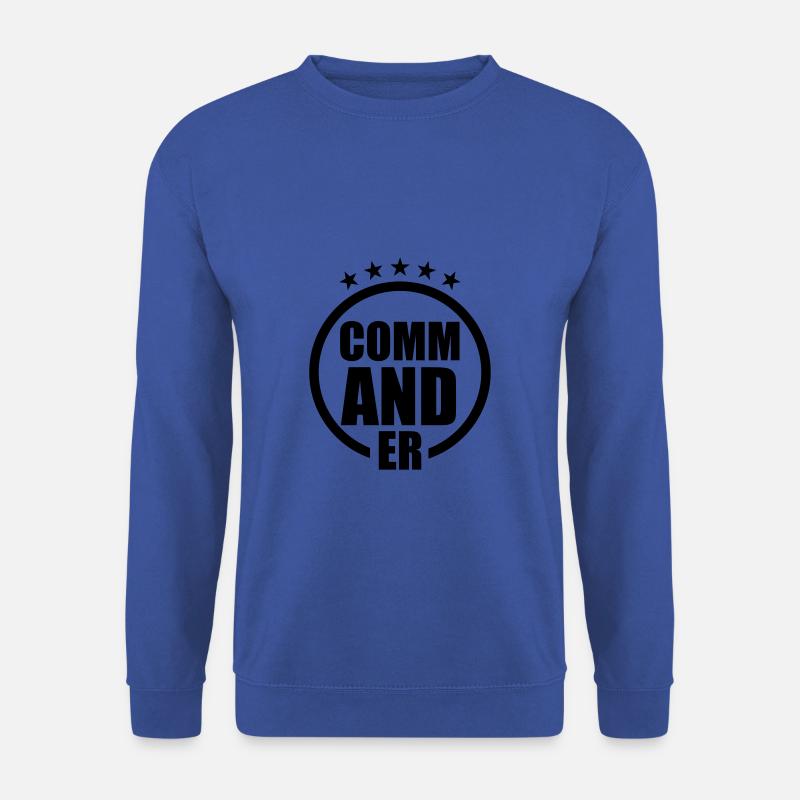Commander - Captain military pilot - Unisex Sweatshirt - royal blue